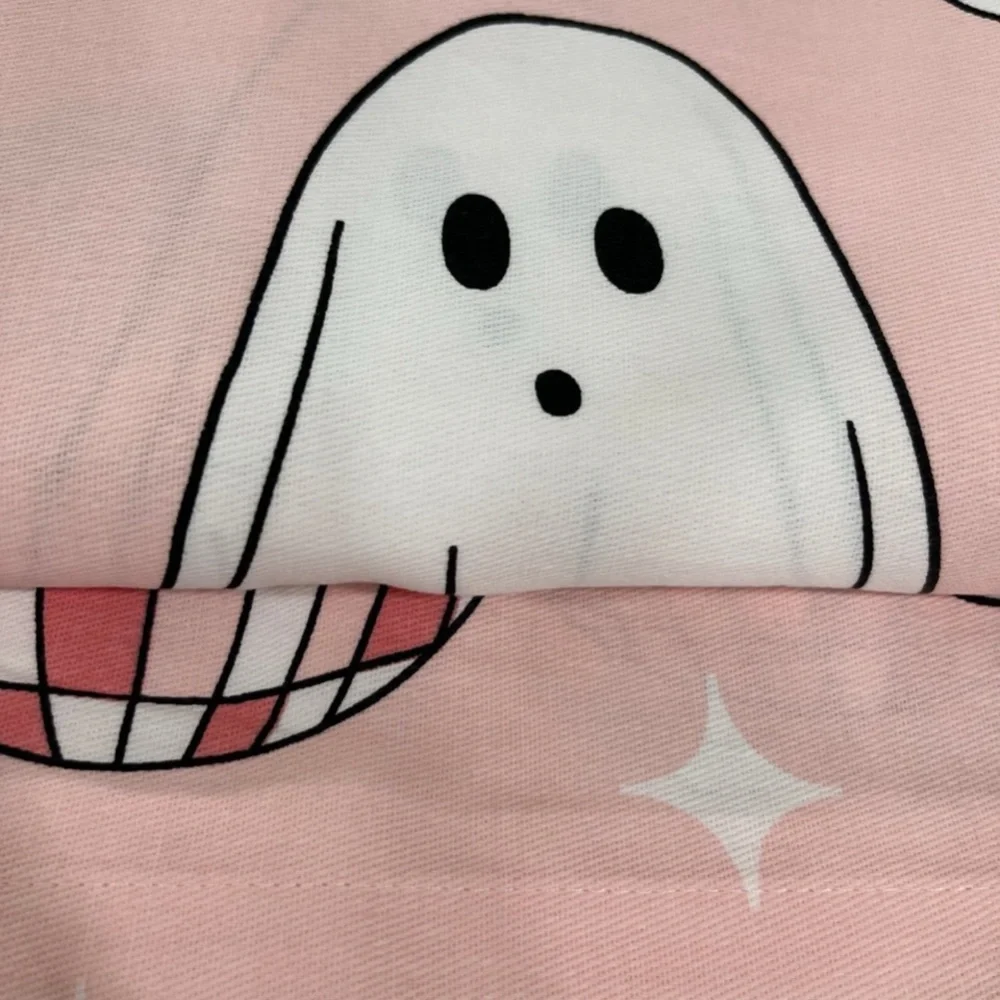 Kassatex Pink Ghost and Disco Ball Shower Curtain